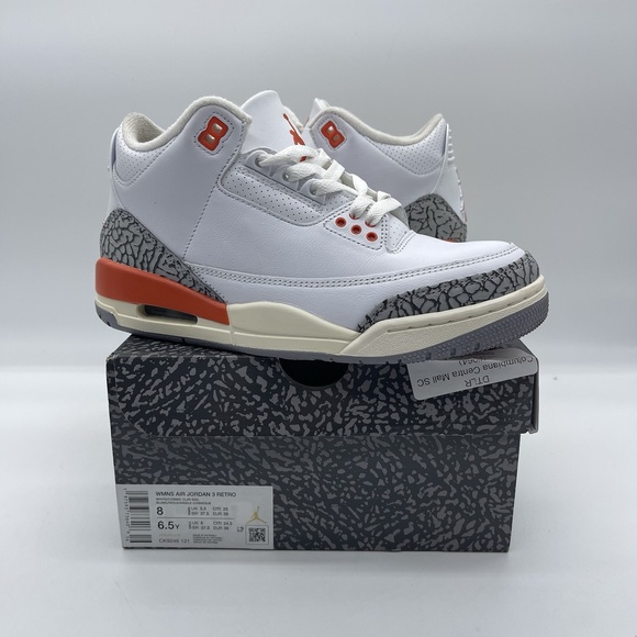 Nike Air Jordan 3 Retro CK9246-121 Women's Size 8 Shoes Georgia Peach LEGIT - Picture 1 of 12